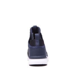 Supra Mens METHOD Navy/Black/white High Top Shoes | CA-98428